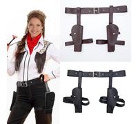 Copri vita in pelle PU alla moda Cintura decorativa stile cowboy occidentale Accessori per giochi di ruolo cosplay disponibili per uomo donna