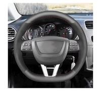 Copri Volante Antiscivolo Per Seat Per Leon Per FR Per CUPRA Per MK2 1P 2009 2010 2011 2012 Coprivolante Per Auto In Pelle Scamosciata Nera Cucita A Mano