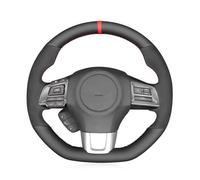 Copri Volante Antiscivolo Per Subaru Per WRX Per STI Per Levorg 2015 2016 2017 2018 2019 Coprivolante Auto Pelle Scamosciata Nera Cucita Mano