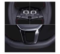 Copri Volante Antiscivolo Per VW Per Skoda Per Seat Per Leon MK1 Per Golf 4 IV Per Passat B5 Per Variante Per Polo Coprivolante Per Auto In Pelle Traforata(Yellow Thread)