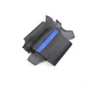 Copri Volante Antiscivolo Perforato Personalizzato | Per C5 2001-2006 Per Xsara Per Picasso Per Berlingo Per Peugeot Per Partner 2003-2008 Coprimanubrio(Black-blue line)