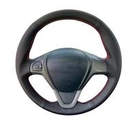 Copri Volante Auto Coprivolante Per Auto Accessori Auto In Pelle Artificiale Antiscivolo Per Ford Per EcoSport 2014-2017 Per Fiesta 2008-2012 2013 2014 2015 2016 2017 Protezione Copertura Volanti(Blac