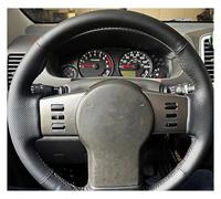 Copri Volante Auto Per Nissan Per Navara 2005 2010 Per Pathfinder 2005 2008 2010 Coprivolante Auto In Microfibra Cucito A Mano Coprivolanti(Black Thread)