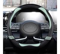 Copri Volante Coprivolante Auto In Microfibra A Forma D Per Hyundai Per Creta II 2021-2024 Accessori Volante Cover(VERDE)