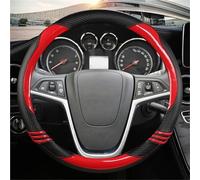Copri Volante Coprivolante In Pelle Auto Per Opel Per Insignia 2008-2013 Per Astra (J) Per Cascada Per Mokka 2012-2019 Accessori Volante Cover(Rosso)