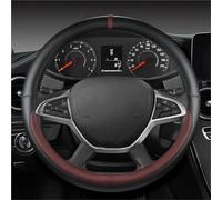 Copri Volante Coprivolante In Pelle PU Auto Per Dacia Per Spring Per Per Sandero Per Stepway Per Crossover Accessori Volante Cover(VINO ROSSO)