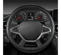 Copri Volante Coprivolante In Pelle PU Auto Per Dacia Per Spring Per Per Sandero Per Stepway Per Crossover Accessori Volante Cover(Nero)