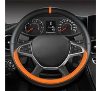 Copri Volante Coprivolante In Pelle PU Auto Per Dacia Per Spring Per Per Sandero Per Stepway Per Crossover Accessori Volante Cover(Arancia)
