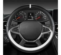 Copri Volante Coprivolante In Pelle PU Auto Per Dacia Per Spring Per Per Sandero Per Stepway Per Crossover Accessori Volante Cover(BIANCO)