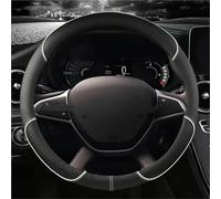 Copri Volante Coprivolante In Pelle PU Auto Per Dacia Per Spring Per Sandero Per Stepway Per Crossover Accessori Volante Cover(BIANCO)