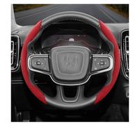 Copri Volante Coprivolante In Pelle Scamosciata Con Chiusura A Scatto Per Volvo V40 V70 C30 S60 S40 Ex30 XC90 XC60 Fh XC70 S90 XC40 Fm S80 V90 Copertura Volante(Red 2-P)