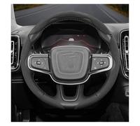 Copri Volante Coprivolante In Pelle Scamosciata Con Chiusura A Scatto Per Volvo V40 V70 C30 S60 S40 Ex30 XC90 XC60 Fh XC70 S90 XC40 Fm S80 V90 Copertura Volante(Black 3-P)