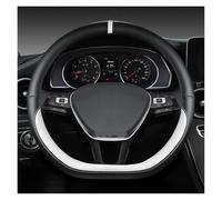 Copri Volante Coprivolante Per Auto A Forma Di D Per VW Per Golf 7 8 Per Polo 2014-2021 Copertura Volante(BIANCO)