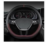 Copri Volante Coprivolante Per Auto A Forma Di D Per VW Per Golf 7 8 Per Polo 2014-2021 Copertura Volante(VINO ROSSO)
