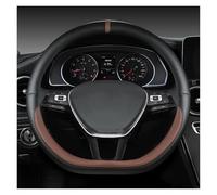 Copri Volante Coprivolante Per Auto A Forma Di D Per VW Per Golf 7 8 Per Polo 2014-2021 Copertura Volante(Caffè)