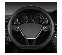 Copri Volante Coprivolante Per Auto A Forma Di D Per VW Per Golf 7 8 Per Polo 2014-2021 Copertura Volante(Nero)