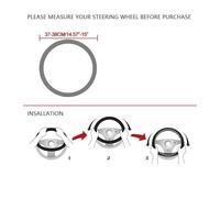 Copri Volante Coprivolante Per Auto In Fibra Carbonio 38 Cm Per BMW X1 X2 X3 X4 X5 X6 X7 E36 E39 E46 E53 E60 E63 E82 E87 E90 E91 Copertura Volante(Nero)