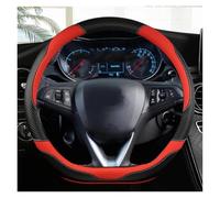 Copri Volante Coprivolante Per Auto In Pelle A Forma Di D Per Opel Per Astra 2015-2021 Per Corsa Per Combo Per Mokka 2018-2021 Copertura Volante(Rosso)