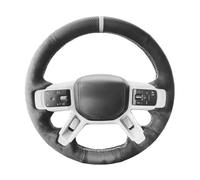 Copri Volante Coprivolante Per Auto In Pelle Scamosciata Cucito A Mano Intrecciato Per Land Per Rover Per Discovery 5 Per Defender 2020-2023 Copertura Volante(Rosso)