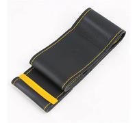 Copri Volante Coprivolante Universale Auto Cucito A Mano da 38Cm in Microfibra Morbido Resistente all'Usura con Aghi E Filo Volante Coprivolante per Auto(Giallo)