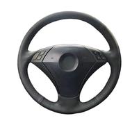 Copri Volante Per 5 Serie E60 E61 2004 2005-2009 Rivestimento Della Pelle Volante Dell'auto Perforato Copertura Protettiva Volante(Red Thread)