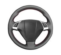 Copri Volante per Auto Per Fiat Per Bravo 2007-2015 Per Doblo 2010-2015 Coprivolante Per Auto Nero Cucito A Mano Fai Da Te Copri Volante(Blue Thread)