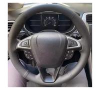 Copri Volante per Auto Per Ford Per Mondeo Per Fusion 2013-2019 Per EDGE 2015-2018 Coprivolante Perforato In Microfibra Nera Copri Volante(Rosso)