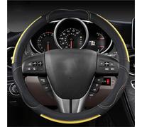 Copri Volante per Auto Per Mazda CX3 CX4 CX5 CX6 CX7 CX8 CX9 CX30 CX50 CX60 CX70 CX80 CX90 Coprivolante In Pelle Auto Accessori Coprivolante in Pelle(Giallo)
