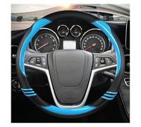 Copri Volante per Auto Per Opel Per Insignia Per Astra (J) Per Cascada Per Mokka 2008-2019 Coprivolante Per Auto In Fibra Di Carbonio E Pelle Copri Volante(BLUE)