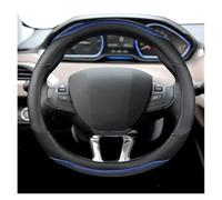 Copri Volante per Auto Per Peugeot 208 2012~2018 Per Peugeot 308 2014~2021 2008 2013~2018 Coprivolante Per Auto In Fibra Di Carbonio E Pelle Copri Volante(Blue)