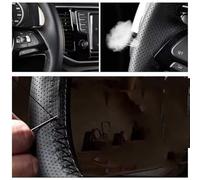 Copri Volante Per Benz C200 C250 C300 B250 B260 A200 A250 Sport Per CLA220 Per LS400 E200d Coprivolante In Pelle PU Nera(Black Thread)