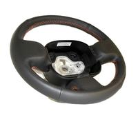 copri volante per Fiat Panda 319 in vera pelle nera cucitura rossa da cucire