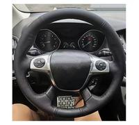 Copri Volante Per Ford Per Focus 3 2012 Per C-MAX 2011 Per KUGA Per La Fuga 2013-2016 Per Avant Wrap Copertura Del Volante Dell'automobile Ruota Coprivolante Auto(Grey)