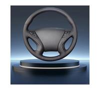 Copri Volante Per Hyundai Per Sonata 8 2011-2014 Auto Lnterior Hand-stitched Black Artificial Leather Car Steering Wheel Cover Coprivolante Auto(Rosso)