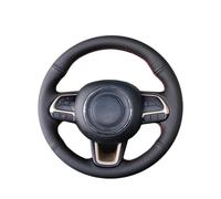 Copri Volante Per Jeep Per Compass 2017-2018 Per Renegade 2015-2018 Per Fiat Per Toro 2017-2019 Personalizza La Copertura Volante In Pelle In Microfibra(Red Thread)
