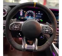 Copri Volante Per Mercedes Per Benz BCE W177 W247 W213 W205 CLA GLB Per AMG 2019-2021 Coprivolante Auto In Pelle Cucito A Mano Custodia Volante Auto(Style 4)