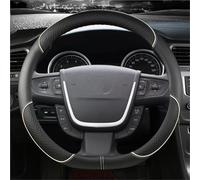 Copri Volante per Peugeot 508 2011-2018 per 508 SW 2011-2018 Coprivolante Auto in Microfibra E Pelle A Forma D Accessori Auto Coprivolante per Auto(Beige)