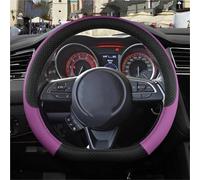 Copri Volante Per Suzuki Per Swift 2017-2021 D Shape Coprivolante Auto In Microfibra Pelle + Accessori In Fibra Carbonio Custodia Volante Auto(Viola)