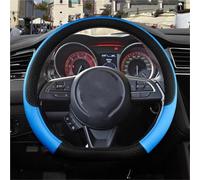 Copri Volante Per Suzuki Per Swift 2017-2021 D Shape Coprivolante Auto In Microfibra Pelle + Accessori In Fibra Carbonio Custodia Volante Auto(Blu)