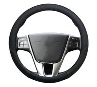 Copri Volante Per Volvo V40 2012-2019 Coprivolante In Pelle Auto Accessori Interni Antiscivolo Volante Cover(Nero)