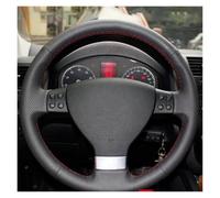 Copri Volante Per VW Per Passat B6 Per Golf 5 Mk5 Per Jetta Per Tiguan 2007-2011 Personalizza La Copertura Del Volante Dell'auto In Pelle Microfibra(Orange Thread)