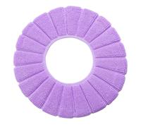 Copri Water Cuscino per Seduta WC Calda e Antiscivolo in Microfibra Viola
