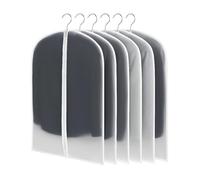 Copriabiti Leggeri CNMTCCO Set 6 Pezzi Trasparenti 60x100 cm Antipolvere Impermeabili Resistente a Umidità e Muffa per Abiti, Giacche, Camicie - Conservazione & Protezione