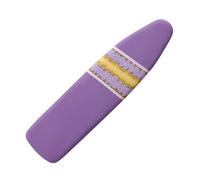 Copriasse da Stiro 130X45 Giallo Viola Profondo Pratico Imbottito Sistema A Cordino Lavabile Resistente Al Calore Per Una Facile Stiratura - Panno Protettivo