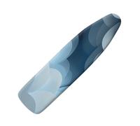 Copriasse da Stiro 150 X 50 Blu Scuro Pratico Imbottito Sistema A Cordino Lavabile Resistente Al Calore Per Una Facile Stiratura - Panno Protettivo