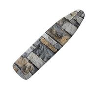 Copriasse da Stiro 150 X 50 Grano Di Pietra Pratico Imbottito Sistema A Cordino Lavabile Resistente Al Calore Per Una Facile Stiratura - Panno Protettivo