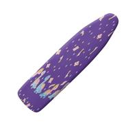 Copriasse da Stiro 150 X 50 Viola Profonda Pratico Imbottito Sistema A Cordino Lavabile Resistente Al Calore Per Una Facile Stiratura - Panno Protettivo
