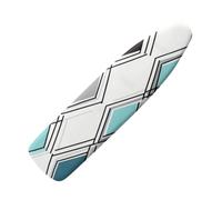 Copriasse da Stiro 35X60 Blu Cielo Beige Copri Asse Da Stiro Universale Imbottito Antiscivolo Misto Cotone Per Uso Domestico In Casa,With 4Mm Foam Padding
