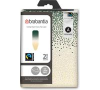Brabantia Copri Asse da Stiro Superiore A con Strato in spugna da 2 mm. e Cotone 100% Fairtrade, Design Pratico per Stirare Senza Fatica, 110x30 cm, New Dawn