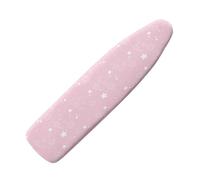 Copriasse da Stiro Grande 150x50 Stella Rosa Pratico Imbottito Sistema a Cordino Lavabile Resistente al Calore per una Facile Stiratura - Panno Protettivo